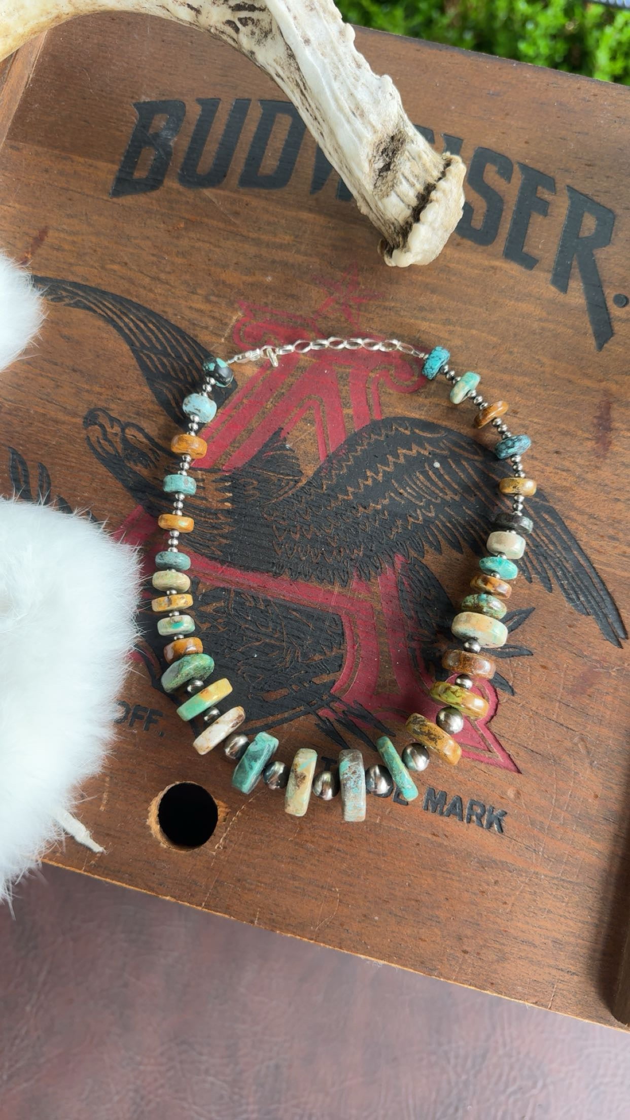 Medium graduated turquoise and pearls